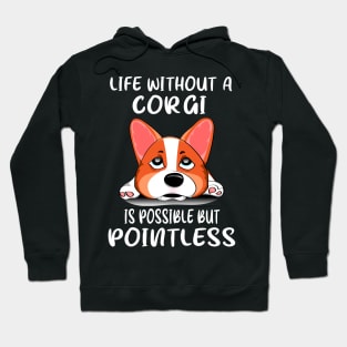 Life Without A Corgi Is Possible But Pointless (163) Hoodie